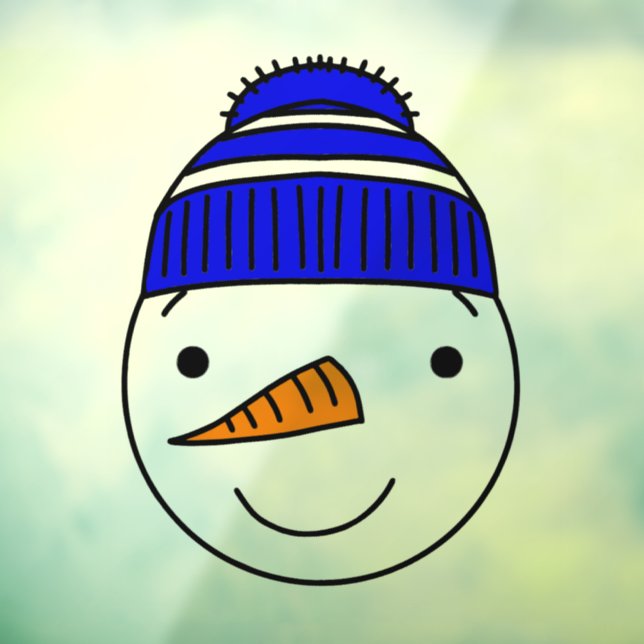 Autocollant Pour Fenêtre SNOWMAN NOËL Fenêtre Clôture (Feuille 3)