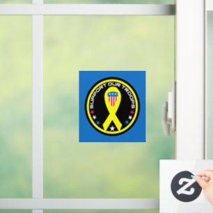 Autocollant Pour Fenêtre Soutenez nos troupes patriotique