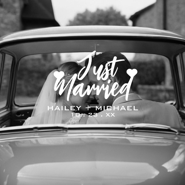 Autocollant Pour Fenêtre Sticker de voiture nouvellement marié Mariage de c (Créateur téléchargé)