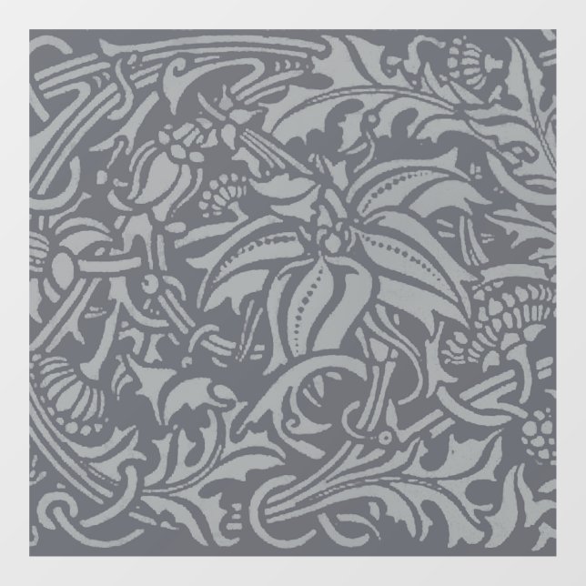 Autocollant Pour Fenêtre Style Scottish Thistle Knot William Morris (Feuille)