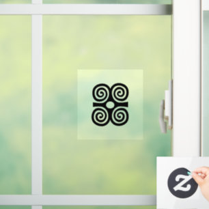 Autocollant Pour Fenêtre Symbole Adinkra (Humilité) Clôture de fenêtre