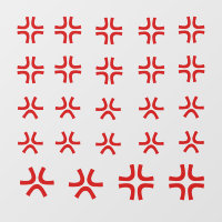 Symbole de colère manga & Anime Veines bulles