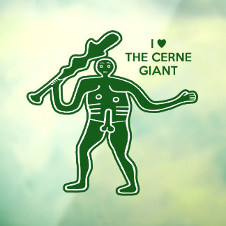 Autocollant Pour Fenêtre Symbole de fertilité géant de Cerne