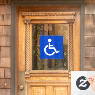 Autocollant Pour Fenêtre Symbole désactivé bleu