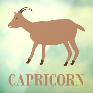 Autocollant Pour Fenêtre Symbole étoile Capricorne Chèvre