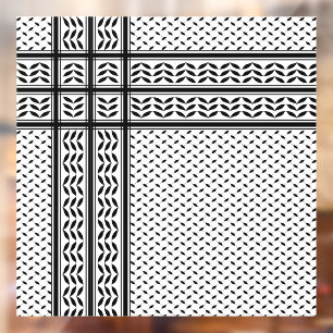 Autocollant Pour Fenêtre Symbole Keffiyeh de la Palestine Motif de résistan