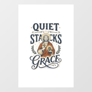 Autocollant Pour Fenêtre T-shirt graphique Jésus bibliothécaire Art chrétie
