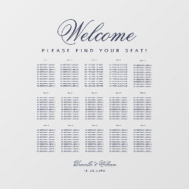 Autocollant Pour Fenêtre Tableau 15 Tableau Transparent - Script bleu