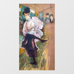 Autocollant Pour Fenêtre Toulouse-Lautrec - Jane Avril dansant