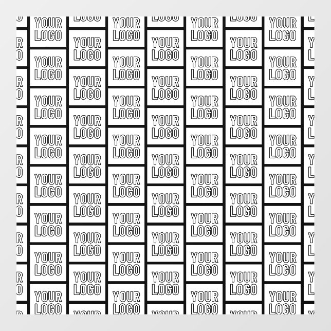 Autocollant Pour Fenêtre Tout logo ou motif répétitif d'image (Feuille)
