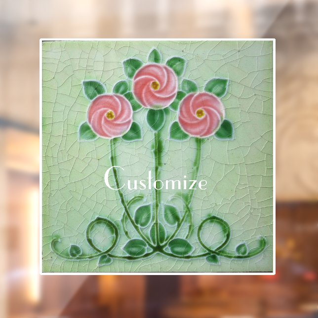 Autocollant Pour Fenêtre Trois roses roses Thunder_Cove (Feuille 2)