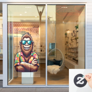 Autocollant Pour Fenêtre Tropical/beach yeti/bigfoot