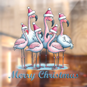 Autocollant Pour Fenêtre Tropical Joyeux Noël Clouage de fenêtre