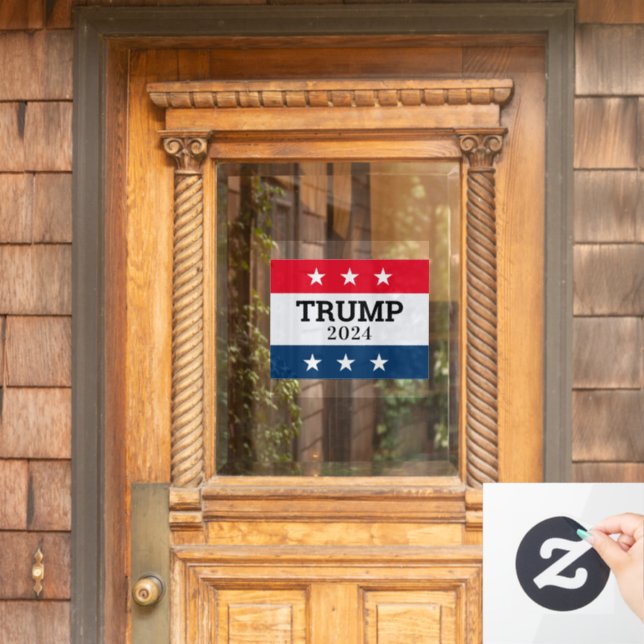 Autocollant Pour Fenêtre Trump 2024 (Porte d'accueil)