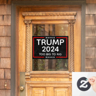 Autocollant Pour Fenêtre Trump 2024 Trop Gros Pour Être Trompé