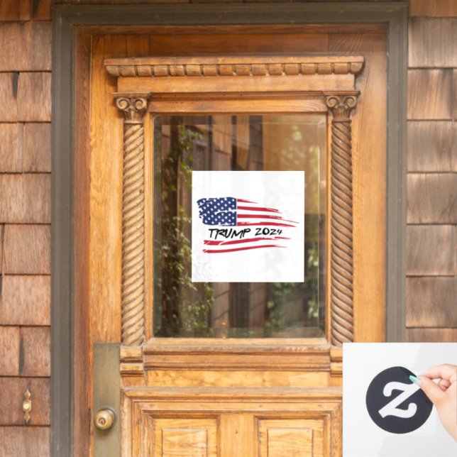Autocollant Pour Fenêtre Trump Décal 2024 (Porte d'accueil)