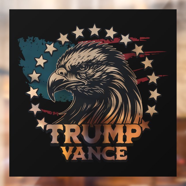 Autocollant Pour Fenêtre Trump Vance (Feuille 2)