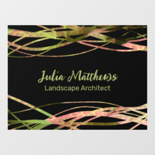 Autocollant Pour Fenêtre Unique Original Nature Leaf Designer Paysage