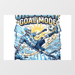 Autocollant Pour Fenêtre Uruguay Mode Goal Skeleton Nations Striker Dynamiq