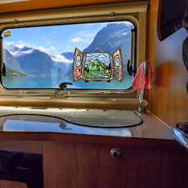 Autocollant Pour Fenêtre Van Life Adventure Le grand suratterrissage extéri