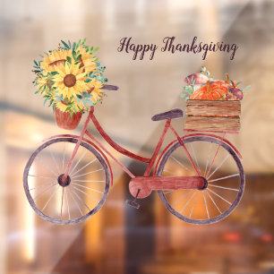 Autocollant Pour Fenêtre Vélo bon thanksgiving