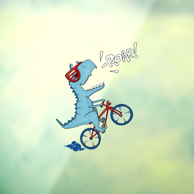 Autocollant Pour Fenêtre Vélo T-Rex Roar (Feuille 3)