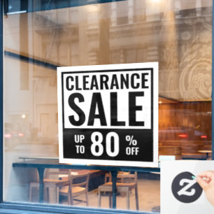 Autocollant Pour Fenêtre Vente de liquidation énorme autocollant de fenêtre