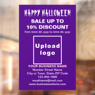 Autocollant Pour Fenêtre Vente d'Halloween d'affaires sur clouage de fenêtr