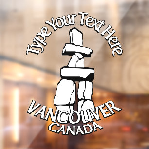 Autocollant Pour Fenêtre Ventilations Vancouver Clous de fenêtre souvenir