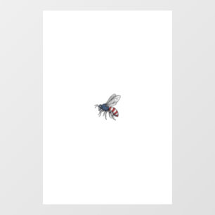 Autocollant Pour Fenêtre Vêtement graphique vectoriel abeille patriotique v