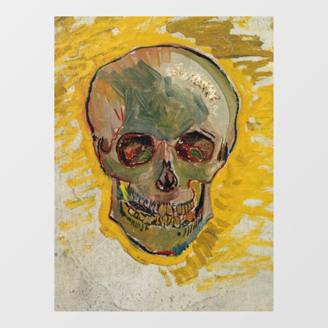 Autocollant Pour Fenêtre Vincent van Gogh - Crâne 1887 #2 (Feuille)