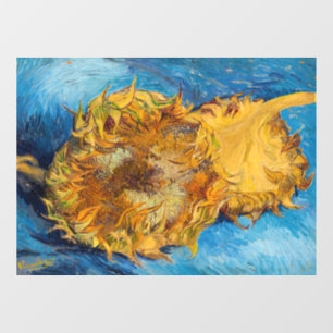 Autocollant Pour Fenêtre Vincent van Gogh - Deux tournesols coupés