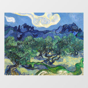 Autocollant Pour Fenêtre Vincent van Gogh - Oliviers aux Alpilles