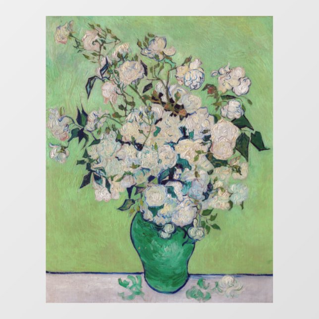 Autocollant Pour Fenêtre Vincent van Gogh - Rose (Feuille)