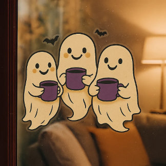 Autocollant Pour Fenêtre Vinilo adhesivo para ventana de Halloween con fant