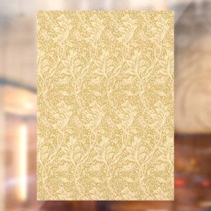 Autocollant Pour Fenêtre Vintage William Morris Arcadia Or Sans Couture