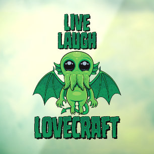 Autocollant Pour Fenêtre Vivez Riez Lovecraft Cthulhu Mignon