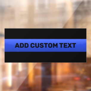 Autocollant Pour Fenêtre Voiture de texte personnalisée de ligne bleue minc