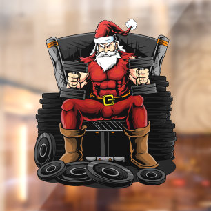 Autocollant Pour Fenêtre Voleur de poids Père Noël