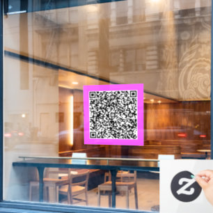 Autocollant Pour Fenêtre Votre code QR Scan Info Fenêtre promotionnelle Cli