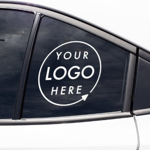 Autocollant Pour Fenêtre Votre logo   Chargement de logo d'entreprise perso