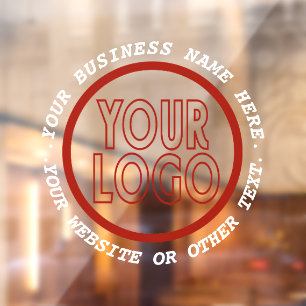 Autocollant Pour Fenêtre Votre logo d'entreprise
