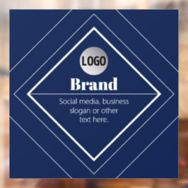 Autocollant Pour Fenêtre Votre logo et design moderne personnalisable | Ble