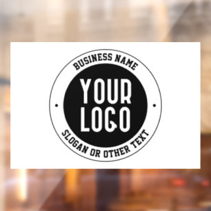 Autocollant Pour Fenêtre Votre logo ou conception d'entreprise   Texte édit
