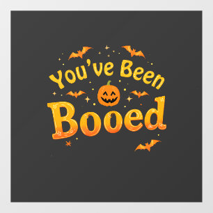 Autocollant Pour Fenêtre Vous avez été hué Citrouille Éffrayant Halloween