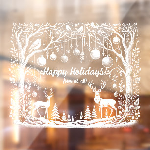 Autocollant Pour Fenêtre Winter Wonderland Custom Window Cling