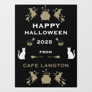 Autocollant Pour Fenêtre Witch Halloween Party Wall