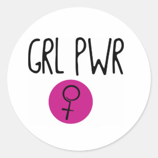 Autocollant pour fille (GRL PWR)