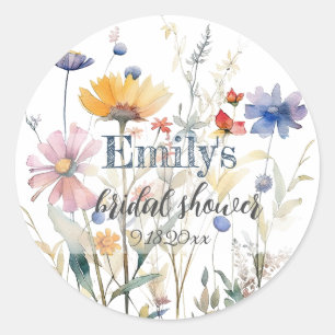 Autocollant pour la fête prénuptiale de fleurs sau