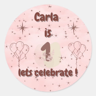 Autocollant pour le premier anniversaire – Cadeau 